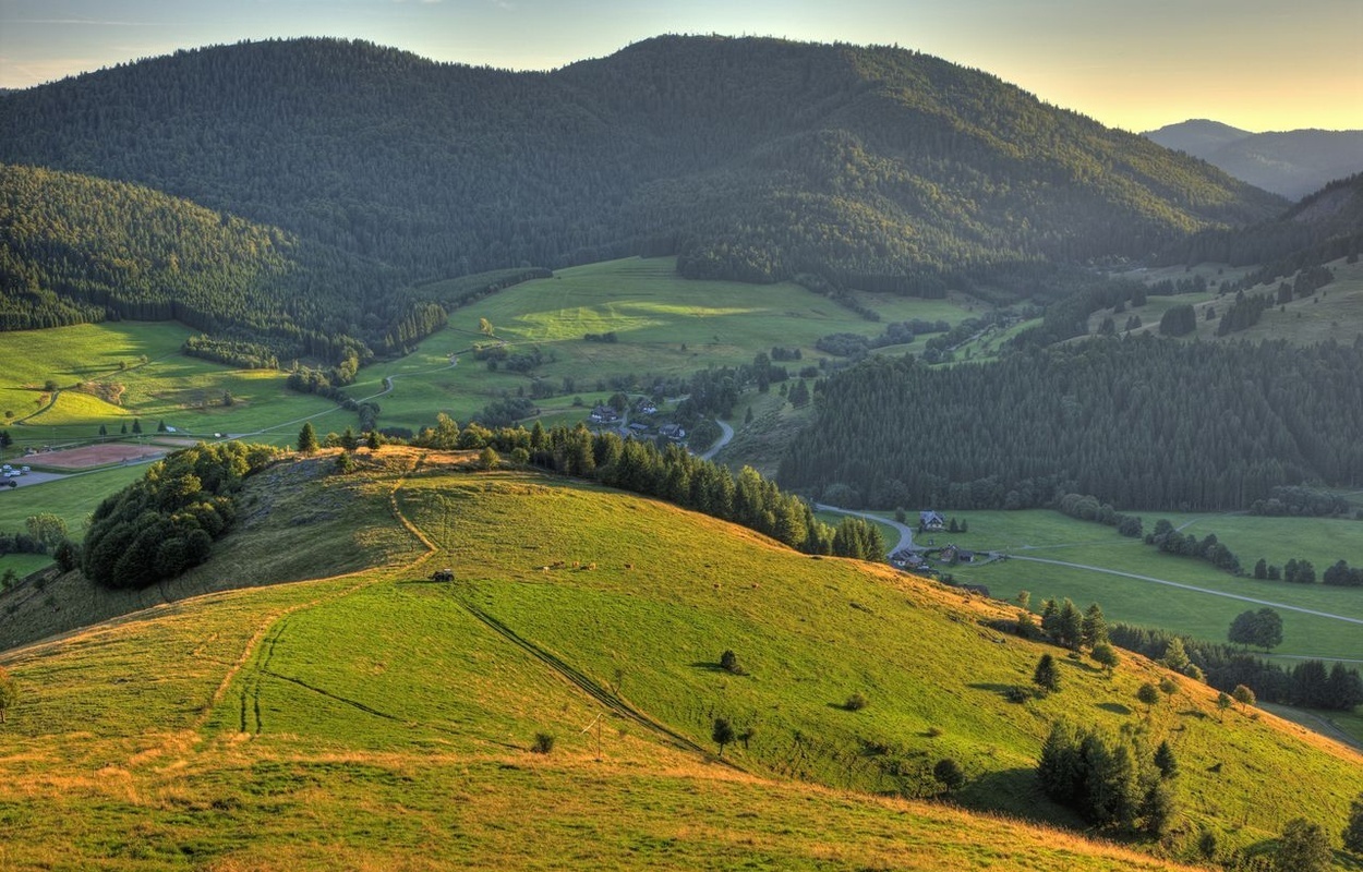 Bernau: Blick über die Weidfelder am Scheibenfelsen bei Bernau-Dorf zum Blößling. Foto: Erich Spiegelhalter Bernau: Blick über die Weidfelder am Scheibenfelsen bei Bernau-Dorf zum Blößling. Foto: Erich Spiegelhalter